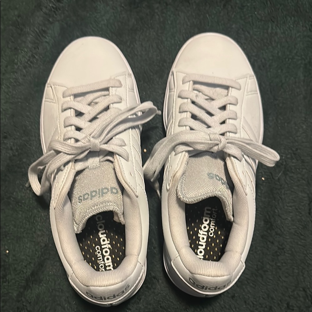 Adidas Cloudfoam White Comfort Sneakers